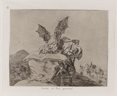 Yleistä hyvää vastaan, levy 71 julkaisusta The Disasters of War tekijältä Francisco de Goya