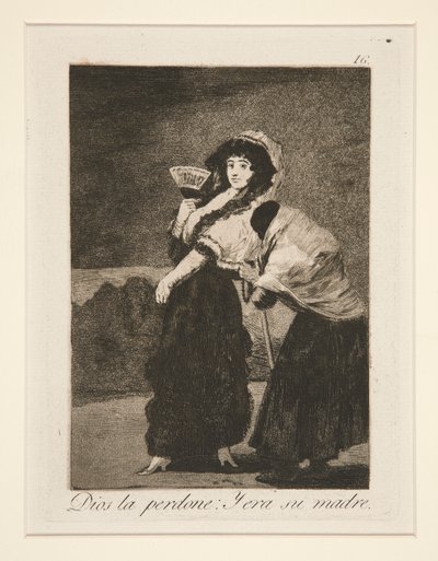 Jumala antakoon hänelle anteeksi: ja hän oli hänen äitinsä (Taivaasta tekijältä Francisco de Goya