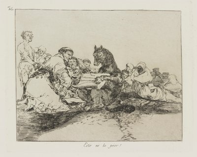 Tämä on pahin! (Se on pahin!), pl. 74 sarjasta The Disasters of War tekijältä Francisco de Goya
