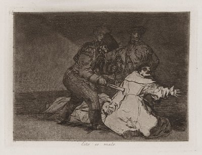 Tämä on Bad, levy 46 The Disasters of Warista tekijältä Francisco de Goya