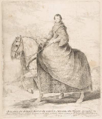 Isabella of Bourbon, Espanjan kuningatar ja Philip IV D. Isabella of Bourbonin vaimo, Espanjan kuningatar, tekijältä Francisco de Goya