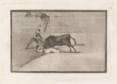 Pepe Illon onneton kuolema kehässä Madridissa (Pepe Illon onneton kuolema kehässä Madridissa), levy 33 La tauromaquiasta tekijältä Francisco de Goya