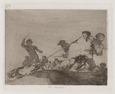 Hän ansaitsi sen, levy 29 julkaisusta The Disasters of War tekijältä Francisco de Goya