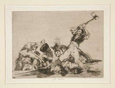 Sama (Sama), pl. 3 julkaisusta The Disasters of War tekijältä Francisco de Goya