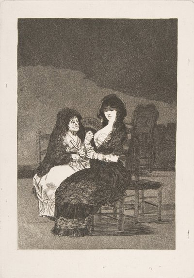 Levy 15 Los Caprichosista: Pretty Advice Kaunis neuvo, 1799. tekijältä Francisco de Goya