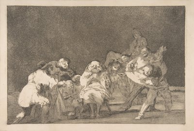 Levy 17 "Disparatesista": Loyalty, n. 1816-23 yksityinen paino n. 1854. tekijältä Francisco de Goya