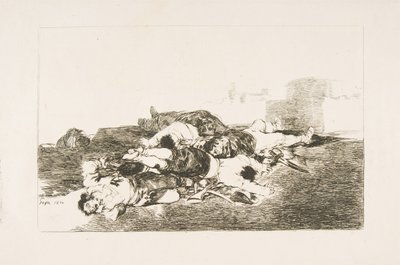 Levy 22 julkaisusta The Disasters of War Los Desastres de la Guerra: Vielä pahempaa. Molemmat ja..., 1810. tekijältä Francisco de Goya