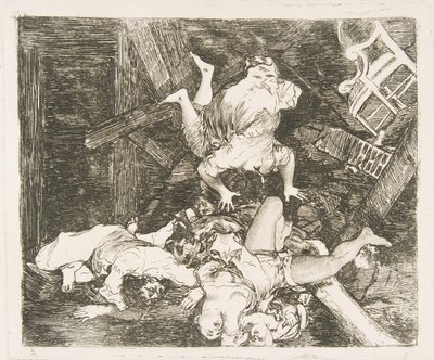 Levy 30 julkaisusta The Disasters of War The Disasters of War: Ravages of War. St..., 1810. tekijältä Francisco de Goya