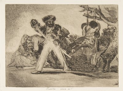 Levy 31 julkaisusta The Disasters of War Los Desastres de la Guerra: That..., 1810, julkaistu 1863. tekijältä Francisco de Goya