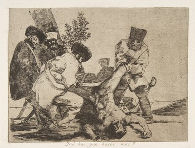 Levy 33 teoksesta "The Disasters of War" Los Desastres de La Guerra: "Mitä ..., 1810 julkaistu 1863. tekijältä Francisco de Goya