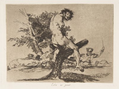 Levy 37 julkaisusta "The Disasters of War" The Disasters of War: "Tämä ..., 1810 julkaistu tekijältä Francisco de Goya