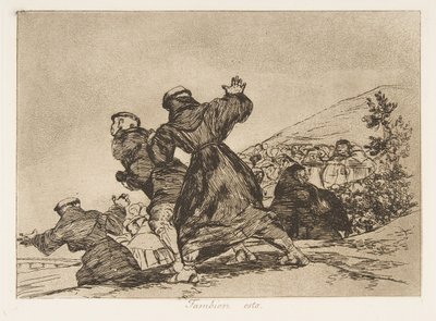 Levy 43 julkaisusta "The Disasters of War" The Disasters of War: "Tämä ..., 1810, julkaistu 1863. tekijältä Francisco de Goya