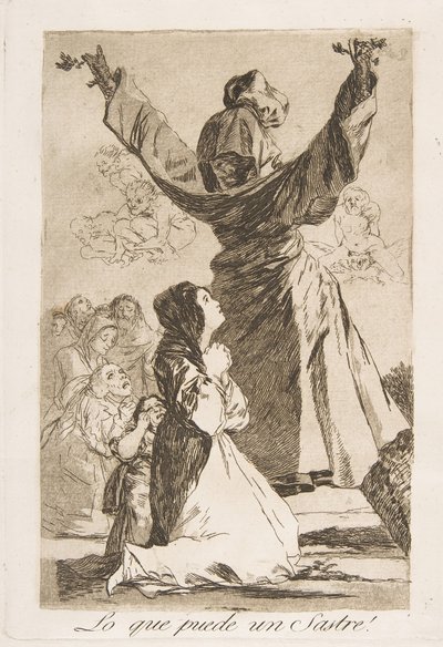 Levy 52 Los Caprichosista: Mitä räätäli voi tehdä! Mitä räätäli osaa!, 1799. tekijältä Francisco de Goya