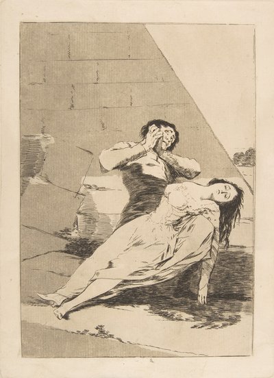 Levy 9 Los Caprichosista: Tantalus Tantalus., 1799 tekijältä Francisco de Goya