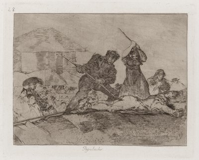 Rabble, levy 28 julkaisusta The Disasters of War tekijältä Francisco de Goya