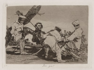 Miksi [sic]? (Miksi?), The Disasters of Warin levy 32 tekijältä Francisco de Goya