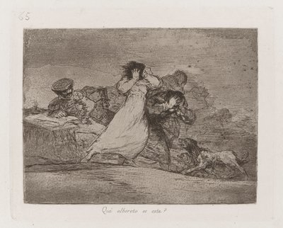 Että? onko tämä mellakka? (What Is This Hubbub?), levy 65 julkaisusta The Disasters of War tekijältä Francisco de Goya
