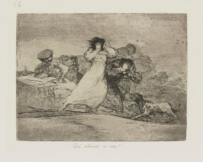 Että? onko tämä mellakka? (What Is This Hubbub?), pl. 65 sarjasta The Disasters of War tekijältä Francisco de Goya