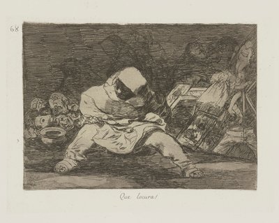 Mitä hulluutta! (Mitä hulluutta!), pl. 68 sarjasta The Disasters of War tekijältä Francisco de Goya