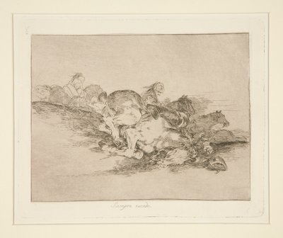 Se tapahtuu aina (It Always Happens), pl. 8 The Disasters of Warista tekijältä Francisco de Goya