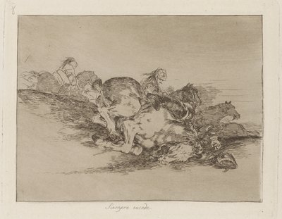 Se tapahtuu aina (It Always Happens), pl. 8 sarjasta The Disasters of War tekijältä Francisco de Goya