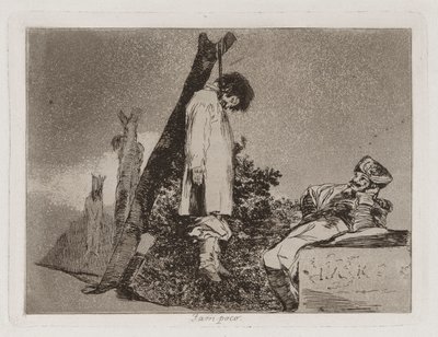Ei kumpikaan (ei [tässä tapauksessa]), levy 36 julkaisusta The Disasters of War tekijältä Francisco de Goya