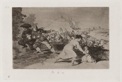 Minä näin sen, levy 44 julkaisusta The Disasters of War tekijältä Francisco de Goya