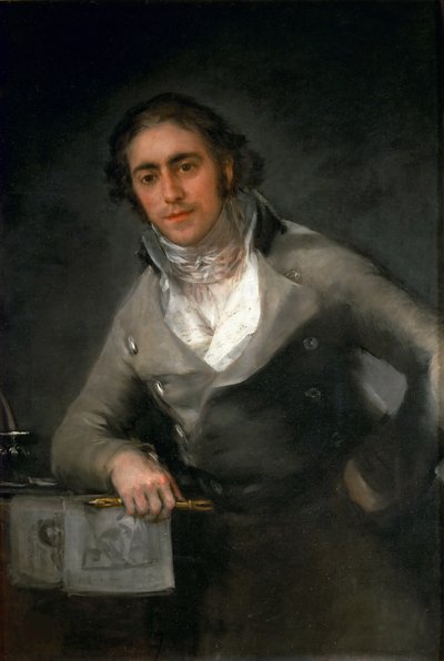 Miehen muotokuva Evaristo Pérez de Castro, n. 1806. tekijältä Francisco Goya de
