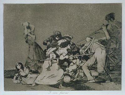 193-0082186 Ja ne ovat kuin petoja, "The Disasters of War" levy 5 tekijältä Francisco Jose de Goya y Lucientes