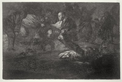 193-0082314 Hautajaisarvoitus, sananlaskujen levy 18 tekijältä Francisco Jose de Goya y Lucientes