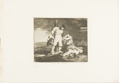 Eikä siihen ole apua, laatta 15 sodan katastrofeista. tekijältä Francisco Jose de Goya y Lucientes