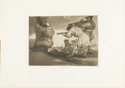 Barbaarit!, levy 38 julkaisusta The Disasters of War tekijältä Francisco Jose de Goya y Lucientes