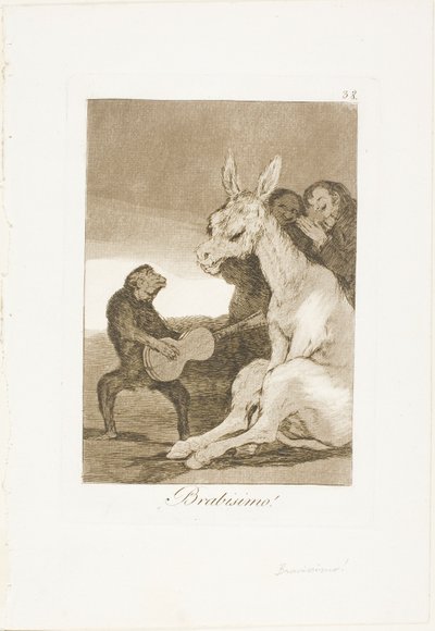 Bravo!, levy 38, Los Caprichos tekijältä Francisco Jose de Goya y Lucientes