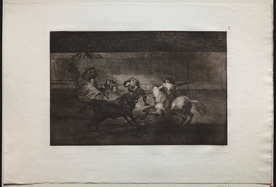 Härkätaistelut: Pepe Illon kuolema (3. sävellys) tekijältä Francisco de Goya