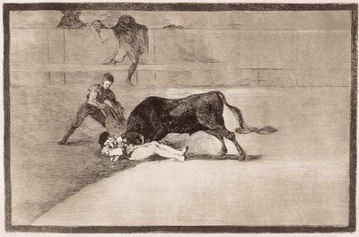 Härkätaistelut: Pepe Hillon onneton kuolema tekijältä Francisco de Goya