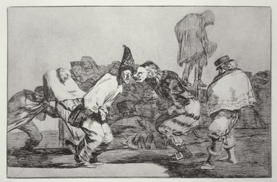 Karnevaalifantasia, sananlaskujen levy 14 tekijältä Francisco Jose de Goya y Lucientes