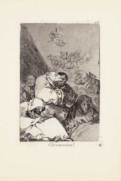 Korjauslevy 46 osoitteesta: Los Caprichos tekijältä Francisco Jose de Goya y Lucientes