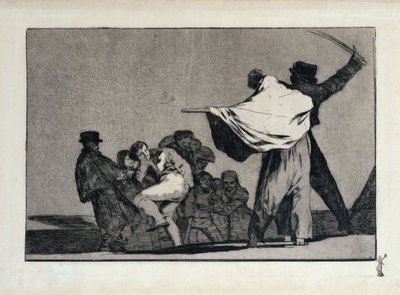 Tunnettu hölynpöly, myös: Lisäsanonta: Mikä soturi! tekijältä Francisco Jose de Goya y Lucientes