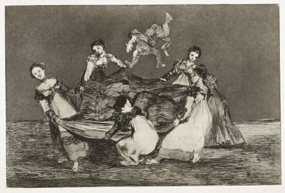 GOYA Y LUCIENES, Francisco de (1746-1828). Sananlaskut. Naisten arvoitus. 1815-1824. (24