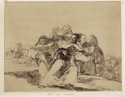 GOYA Y LUCIENTES, Francisco de (1746-1828). Kaikki on myrskyisää. 1810-1820. (17,6 x 22,2 cm). Levy 42 "The Disasters of War". Etsaus. ESPANJA. MADRID (AUTONOMOUS YHTEISÖ). Madrid. Pradon museo tekijältä Francisco Jose de Goya y Lucientes