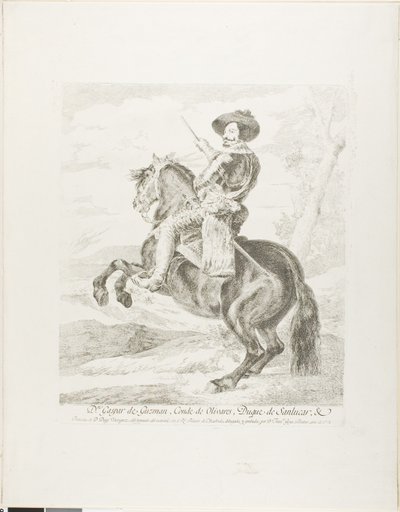 Gaspar de Guzman, kreivi Olivaresin herttua tekijältä Francisco Jose de Goya y Lucientes