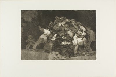 General Folly, levy yhdeksän Sananlaskuista tekijältä Francisco Jose de Goya y Lucientes
