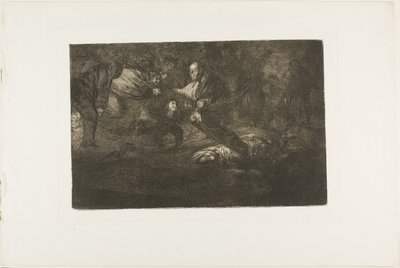 Jumala luo ne ja ne liittyvät yhteen, levy 18 Los Proverbiosista tekijältä Francisco Jose de Goya y Lucientes