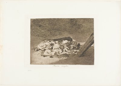 Kuolleiden sato, levy 63 The Disasters of Warista tekijältä Francisco Jose de Goya y Lucientes
