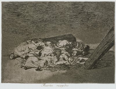 Kuolleiden sato, "The Disasters of War" -levy 63 tekijältä Francisco Jose de Goya y Lucientes