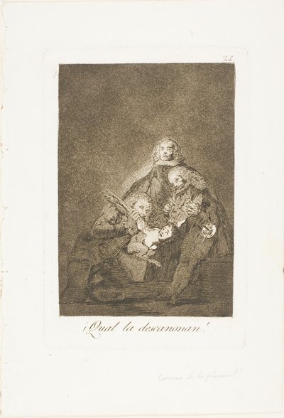 Kuinka he nyppivät hänet, levy 21 Los Caprichosista tekijältä Francisco Jose de Goya y Lucientes