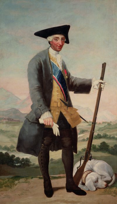 Kuningas Kaarle III (1716-88) metsästäjänä tekijältä Francisco de Goya