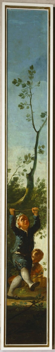 Pieni poika ja puu ... (maalaus kankaalle) tekijältä Francisco Jose de Goya y Lucientes