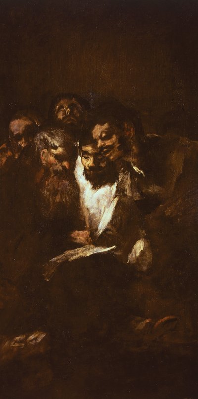 Miehet lukevat Francisco de Goya (1746-1828) tekijältä Francisco Jose de Goya y Lucientes