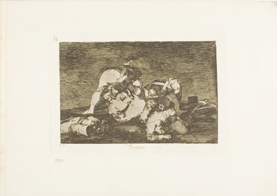 Eivätkä nämäkään, levy kymmenen The Disasters of Warista tekijältä Francisco Jose de Goya y Lucientes